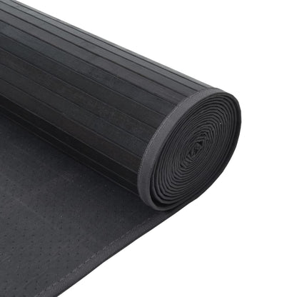 vidaXL Teppich Rechteckig Grau 70x100 cm Bambus