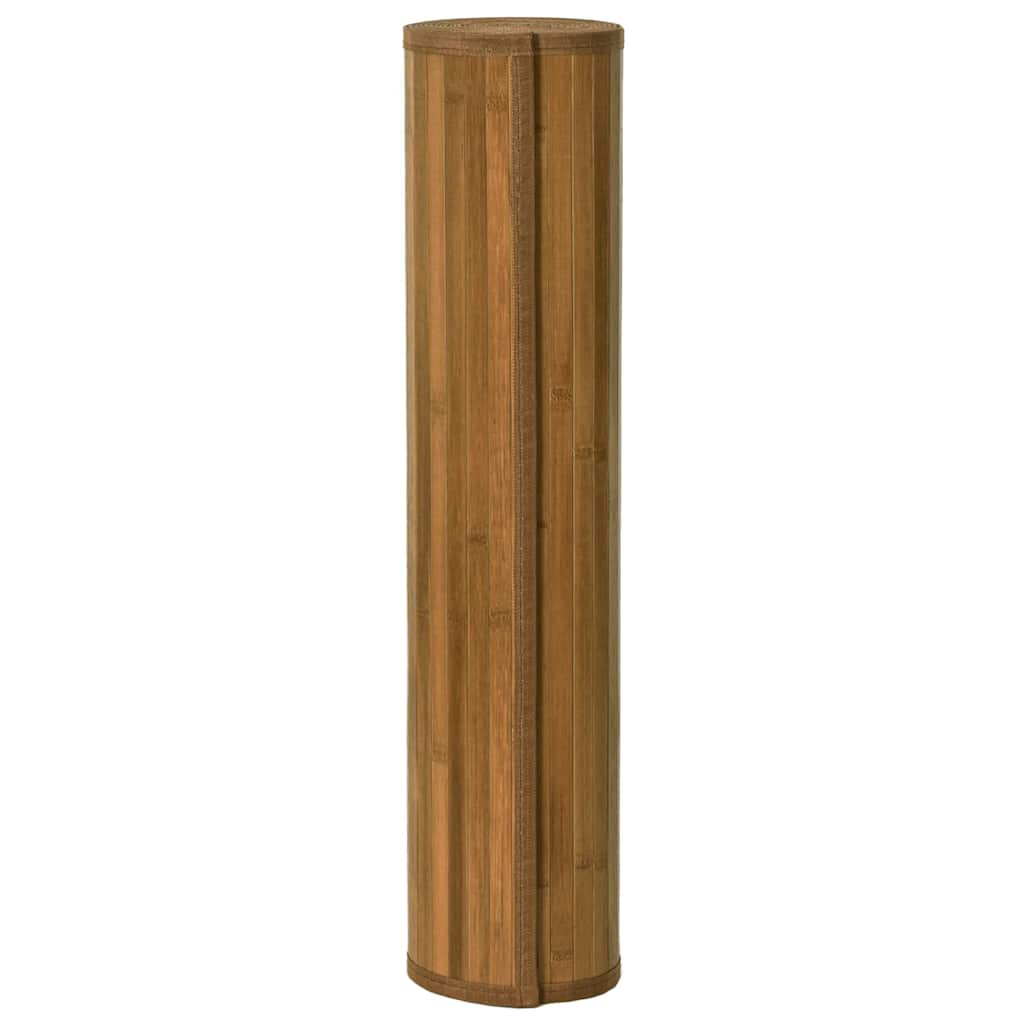 vidaXL Tapis rectangulaire marron 70x200 cm bambou