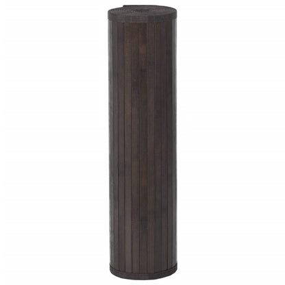 vidaXL Tapis rectangulaire marron foncé 70x200 cm Bambou