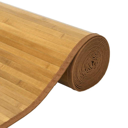 vidaXL Teppich Rechteckig Natur 70x300 cm Bambus