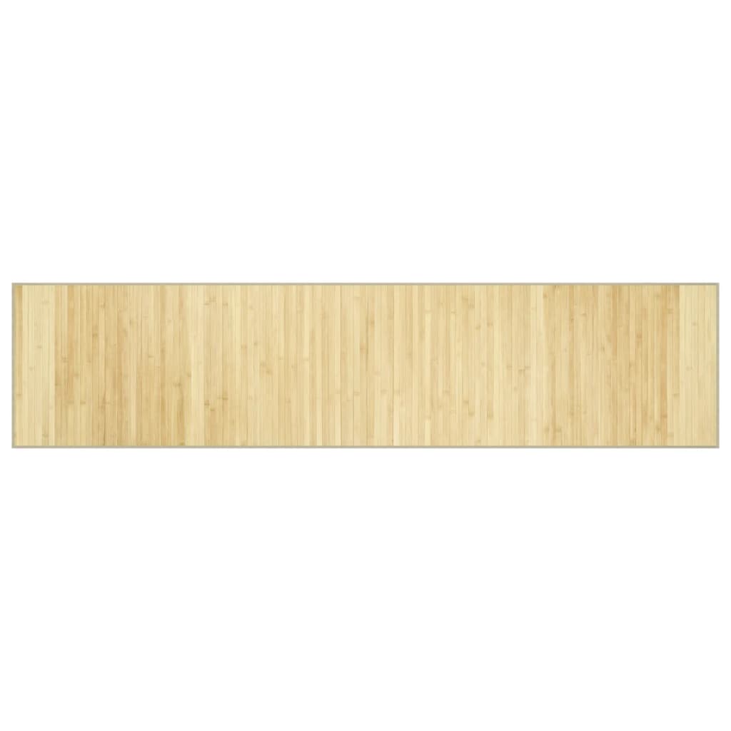 vidaXL Tapis rectangulaire couleur naturelle claire 70x300 cm Bambou