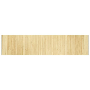 vidaXL Tapis rectangulaire couleur naturelle claire 70x300 cm Bambou