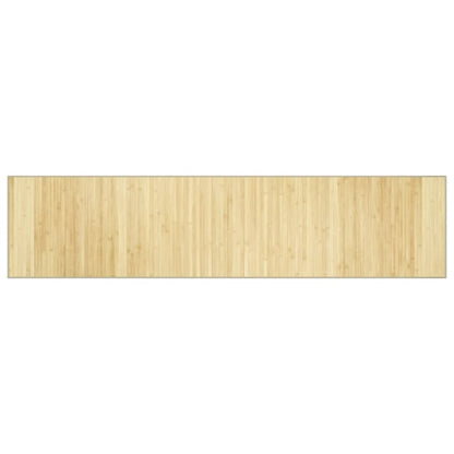 vidaXL Tapis rectangulaire couleur naturelle claire 70x300 cm Bambou