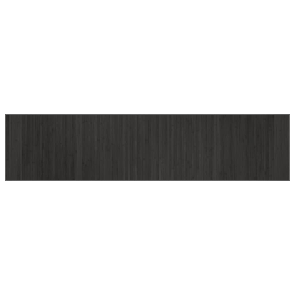 vidaXL Tapis rectangulaire gris 70x300 cm bambou