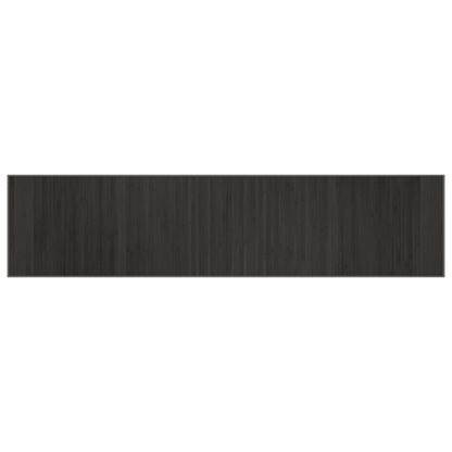 vidaXL Tapis rectangulaire gris 70x300 cm bambou