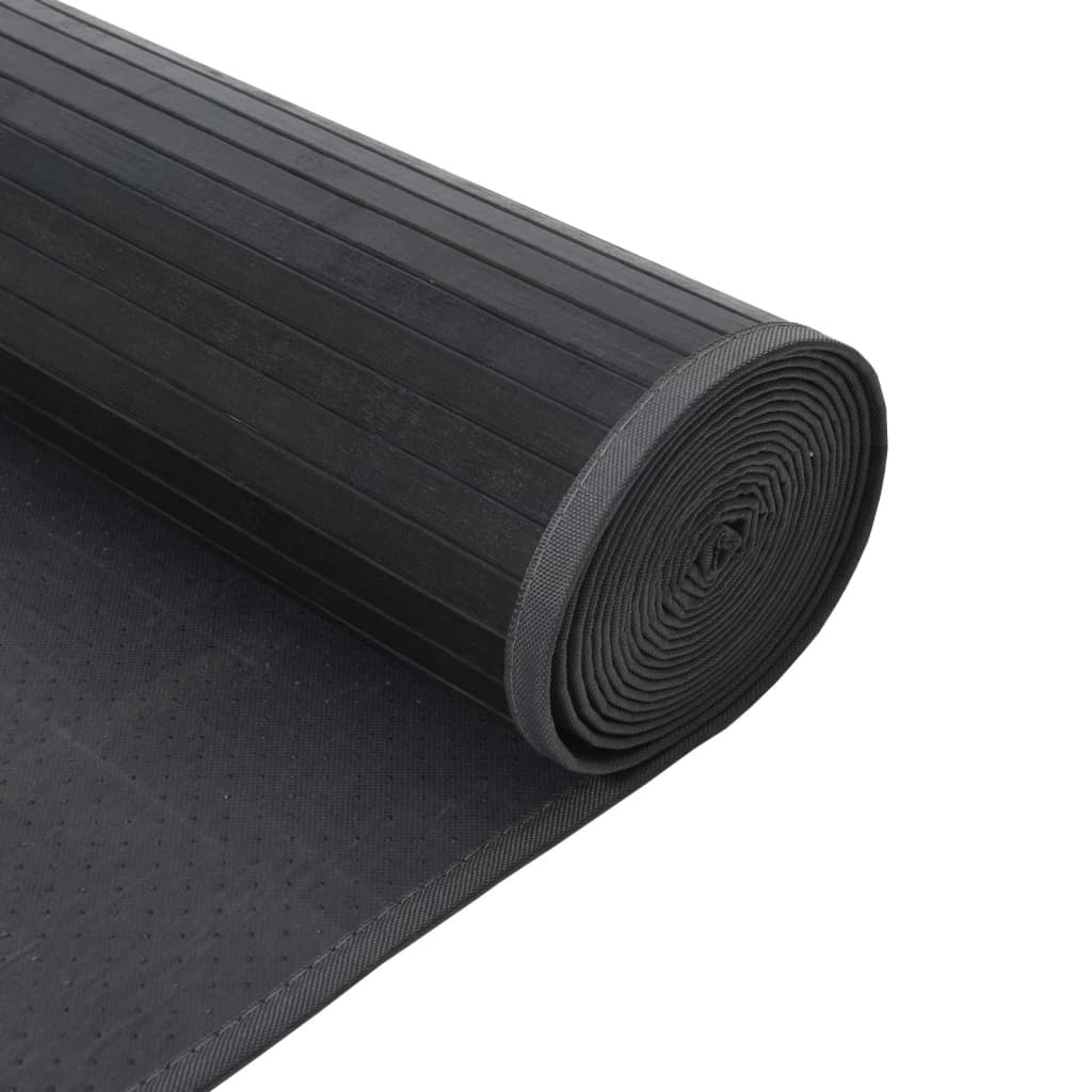 vidaXL Tapis rectangulaire gris 70x300 cm bambou