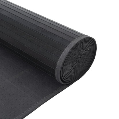 vidaXL Tapis rectangulaire gris 70x300 cm bambou