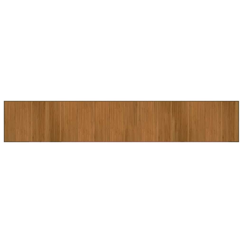 vidaXL Teppich Rechteckig Braun 70x400 cm Bambus