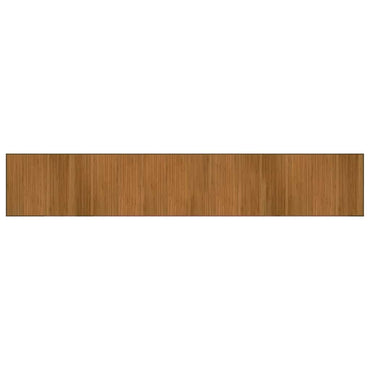 vidaXL Teppich Rechteckig Braun 70x400 cm Bambus