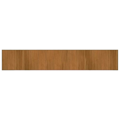 vidaXL Teppich Rechteckig Braun 70x400 cm Bambus
