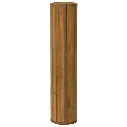 vidaXL Teppich Rechteckig Braun 70x400 cm Bambus