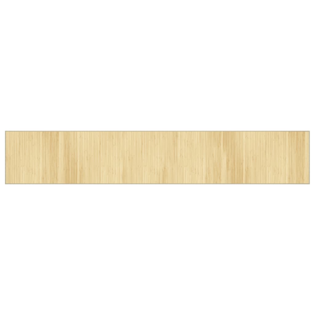 vidaXL Tapis Rectangulaire Nature Clair 70x400 cm Bambou