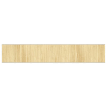 vidaXL Tapis Rectangulaire Nature Clair 70x400 cm Bambou