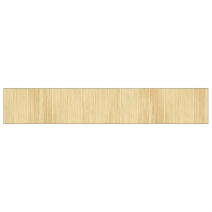 vidaXL Tapis Rectangulaire Nature Clair 70x400 cm Bambou