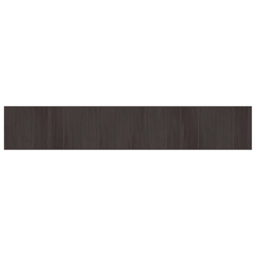vidaXL Tapis rectangulaire Marron foncé 70x400 cm Bambou