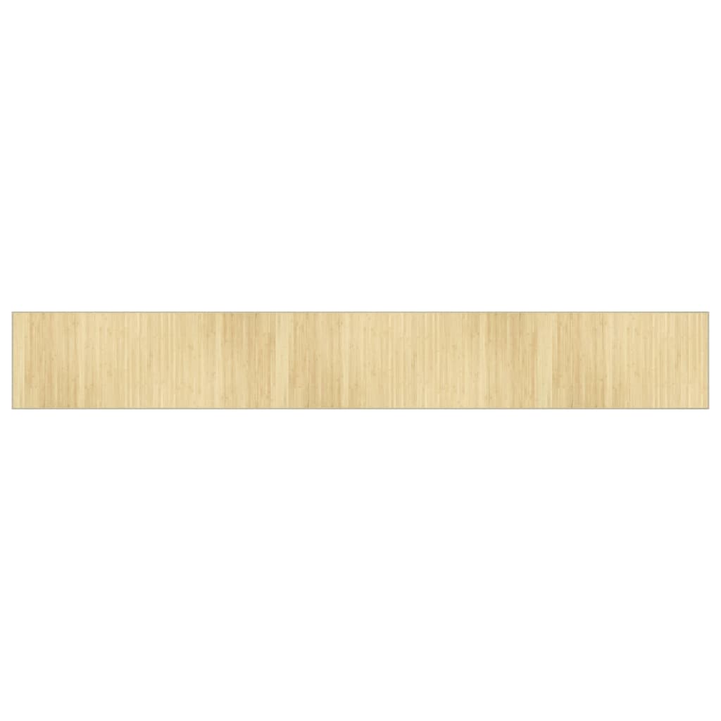 vidaXL Tapis Rectangulaire Nature Clair 70x500 cm Bambou