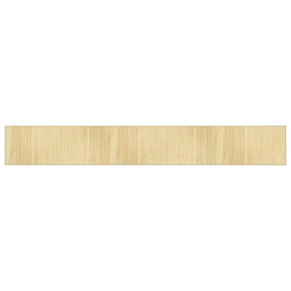 vidaXL Tapis Rectangulaire Nature Clair 70x500 cm Bambou