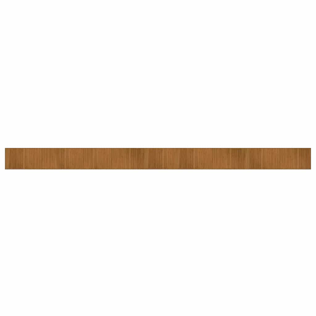 vidaXL Teppich Rechteckig Braun 70x1000 cm Bambus