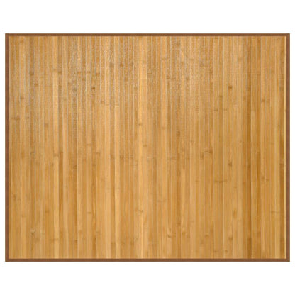 vidaXL Tapis rectangulaire Naturel 80x100 cm Bambou