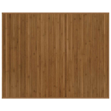 vidaXL Teppich Rechteckig Braun 80x100 cm Bambus