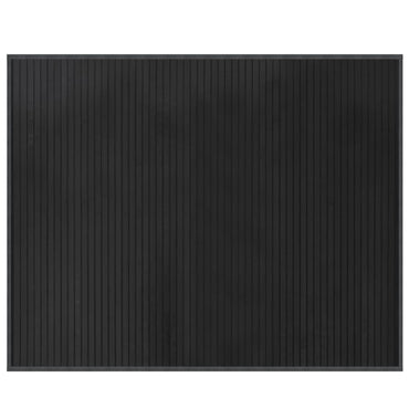 vidaXL Teppich Rechteckig Grau 80x100 cm Bambus