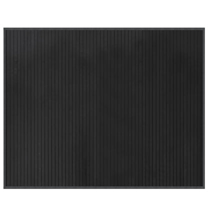vidaXL Teppich Rechteckig Grau 80x100 cm Bambus