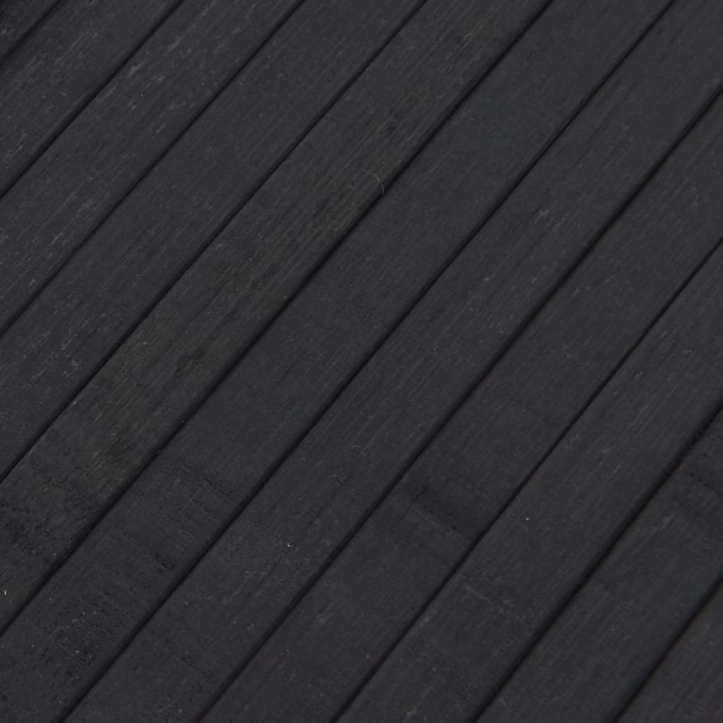 vidaXL Teppich Rechteckig Grau 80x100 cm Bambus