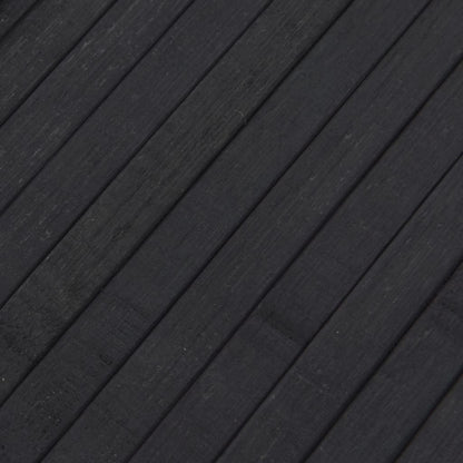 vidaXL Teppich Rechteckig Grau 80x100 cm Bambus