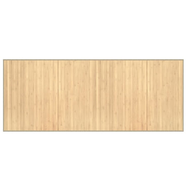 vidaXL Tapis rectangulaire clair naturel 80x200 cm Bambou