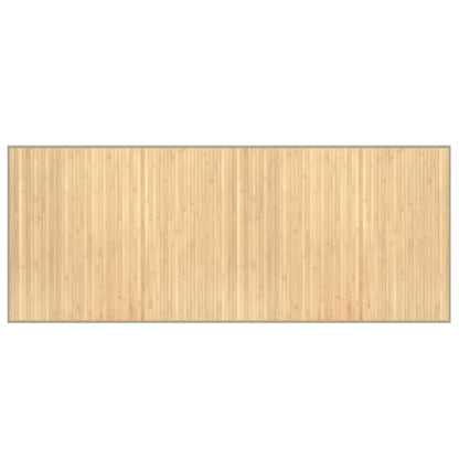 vidaXL Tapis rectangulaire clair naturel 80x200 cm Bambou