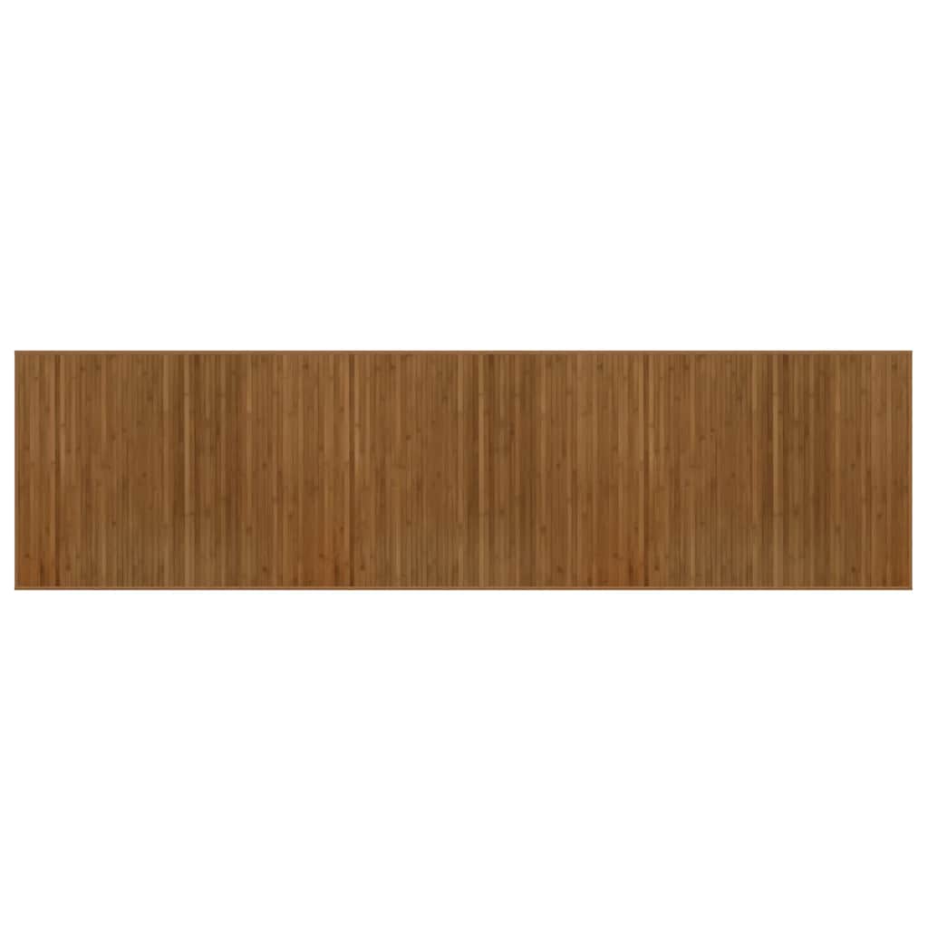 vidaXL Tapis rectangulaire Marron 80x300 cm Bambou