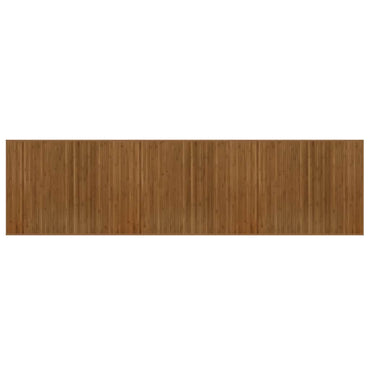vidaXL Tapis rectangulaire Marron 80x300 cm Bambou