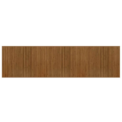 vidaXL Tapis rectangulaire Marron 80x300 cm Bambou