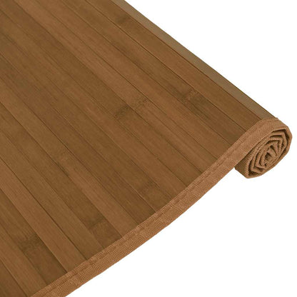 vidaXL Tapis rectangulaire Marron 80x300 cm Bambou