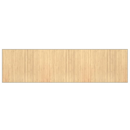 vidaXL Tapis Rectangulaire Nature Clair 80x300 cm Bambou