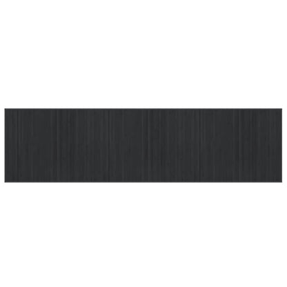 vidaXL Tapis rectangulaire gris 80x300 cm bambou