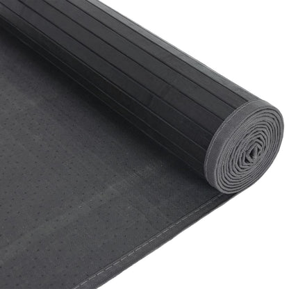 vidaXL Tapis rectangulaire gris 80x300 cm bambou