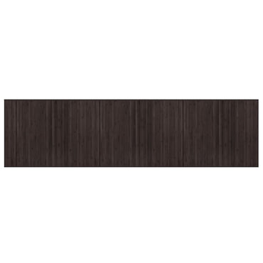 vidaXL Tapis rectangulaire Marron foncé 80x300 cm Bambou