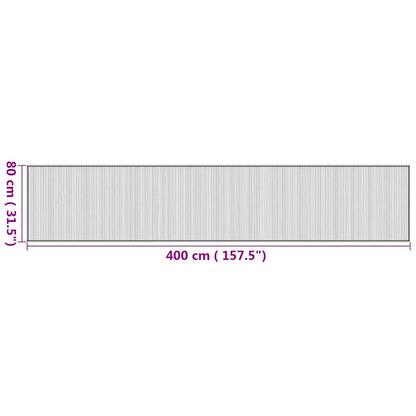 Teppich Rechteckig Natur 80x400 cm Bambus