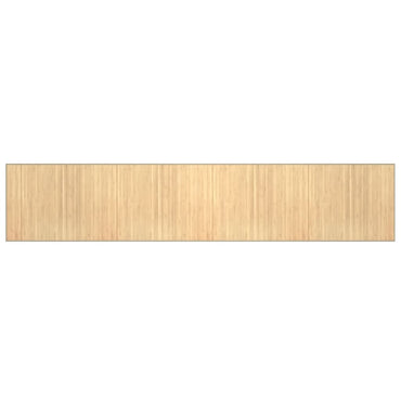 vidaXL Tapis rectangulaire Nature clair 80x400 cm Bambou