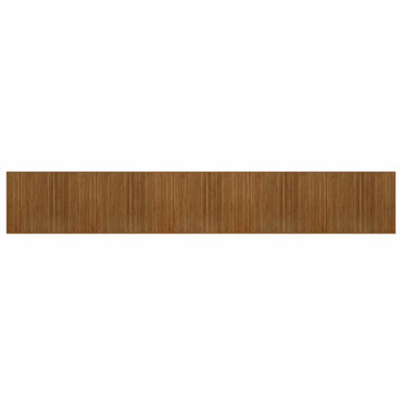 vidaXL Teppich Rechteckig Braun 80x1000 cm Bambus