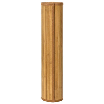 Teppich Quadratisch Natur 100x100 cm Bambus