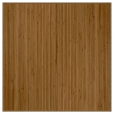 vidaXL Teppich Quadratisch Braun 100x100 cm Bambus