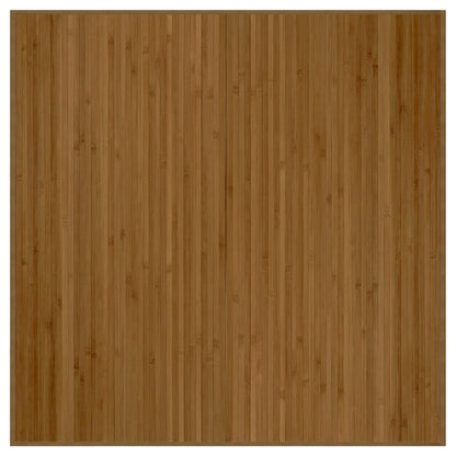 vidaXL Teppich Quadratisch Braun 100x100 cm Bambus