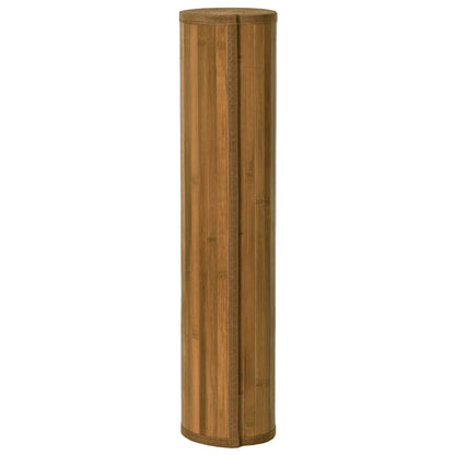 vidaXL Teppich Quadratisch Braun 100x100 cm Bambus