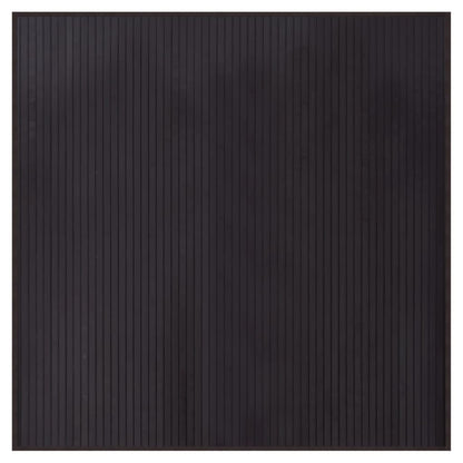 vidaXL Teppich Quadratisch Dunkelbraun 100x100 cm Bambus