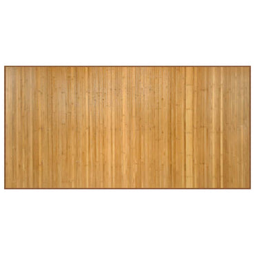 vidaXL Teppich Rechteckig Natur 100x200 cm Bambus