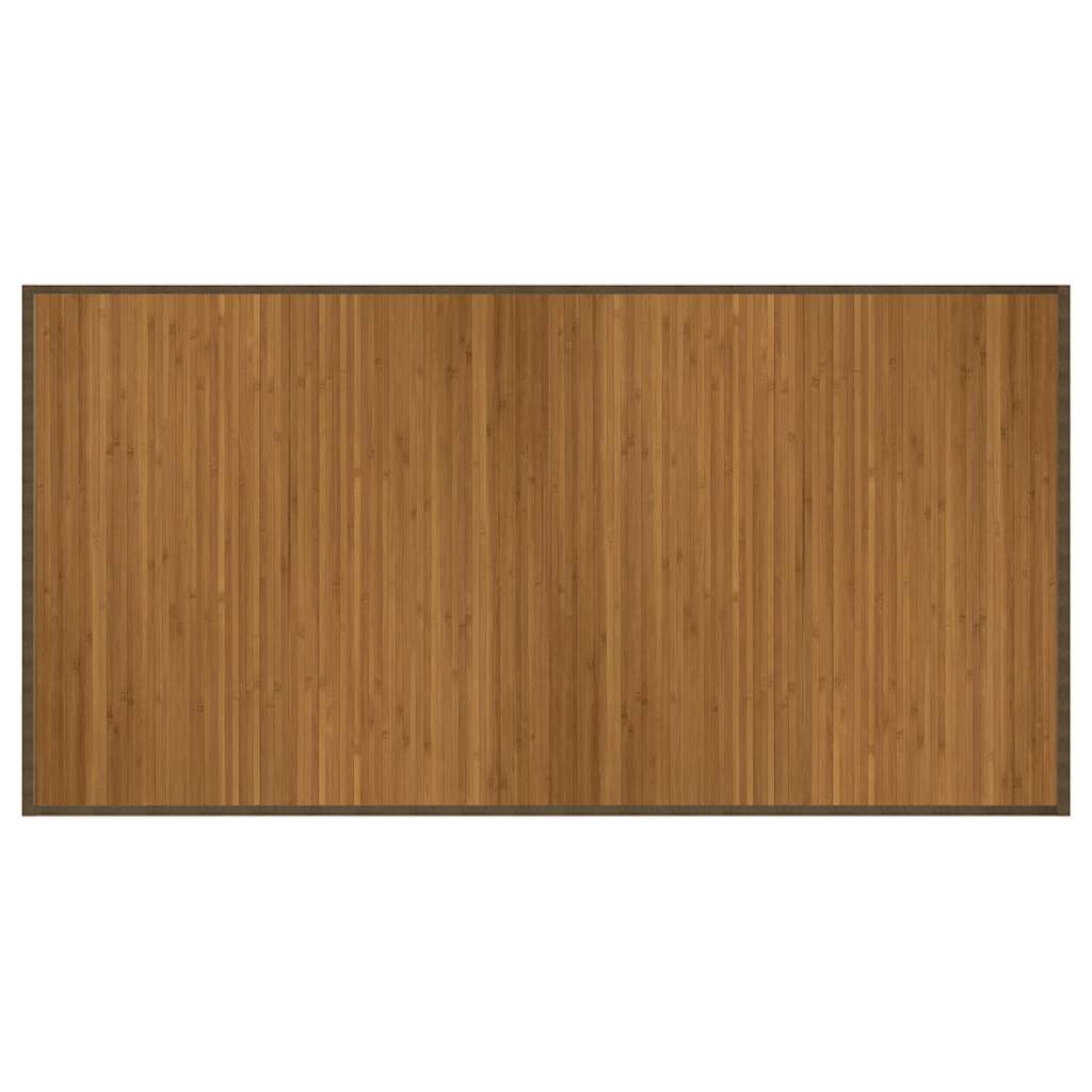 vidaXL Teppich Rechteckig Braun 100x200 cm Bambus