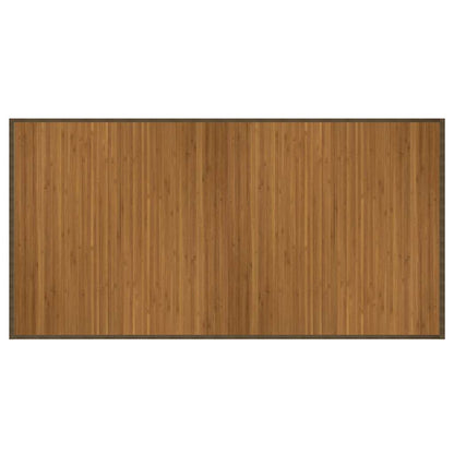 vidaXL Teppich Rechteckig Braun 100x200 cm Bambus