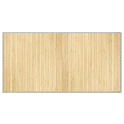 vidaXL Tapis rectangulaire clair naturel 100x200 cm bambou